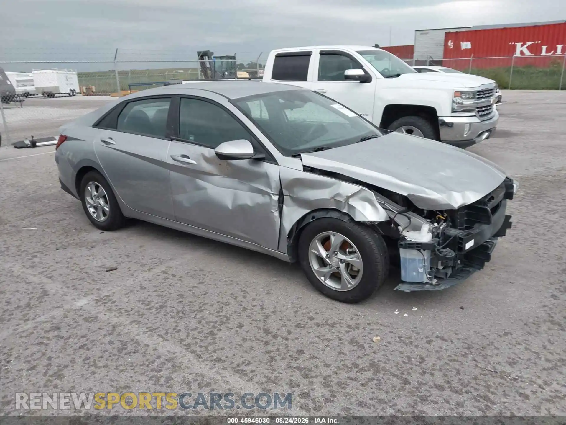 1 Photograph of a damaged car 5NPLL4AG9MH049682 HYUNDAI ELANTRA 2021