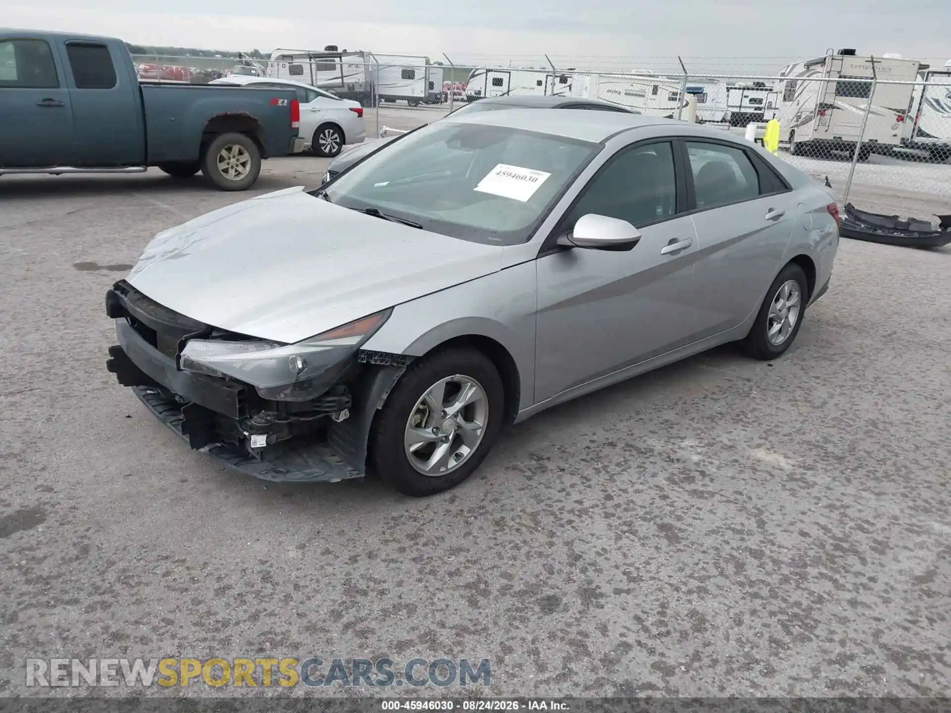 2 Photograph of a damaged car 5NPLL4AG9MH049682 HYUNDAI ELANTRA 2021
