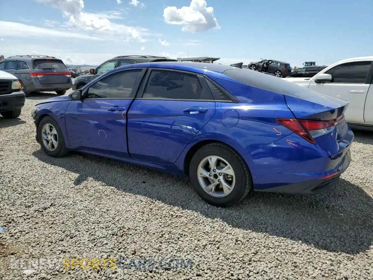 2 Photograph of a damaged car 5NPLL4AGXMH026069 HYUNDAI ELANTRA 2021