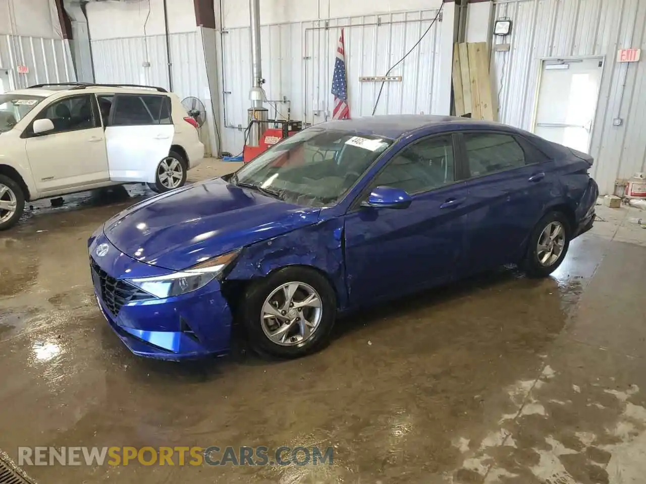 1 Photograph of a damaged car 5NPLL4AGXMH028033 HYUNDAI ELANTRA 2021