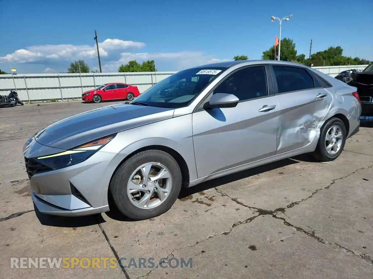 1 Photograph of a damaged car 5NPLL4AGXMH041879 HYUNDAI ELANTRA 2021
