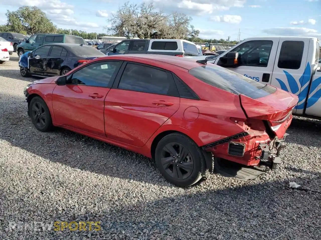 2 Photograph of a damaged car 5NPLM4AG0MH002862 HYUNDAI ELANTRA 2021