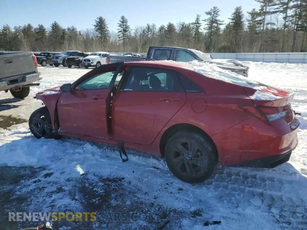 2 Photograph of a damaged car 5NPLM4AG0MH019466 HYUNDAI ELANTRA 2021