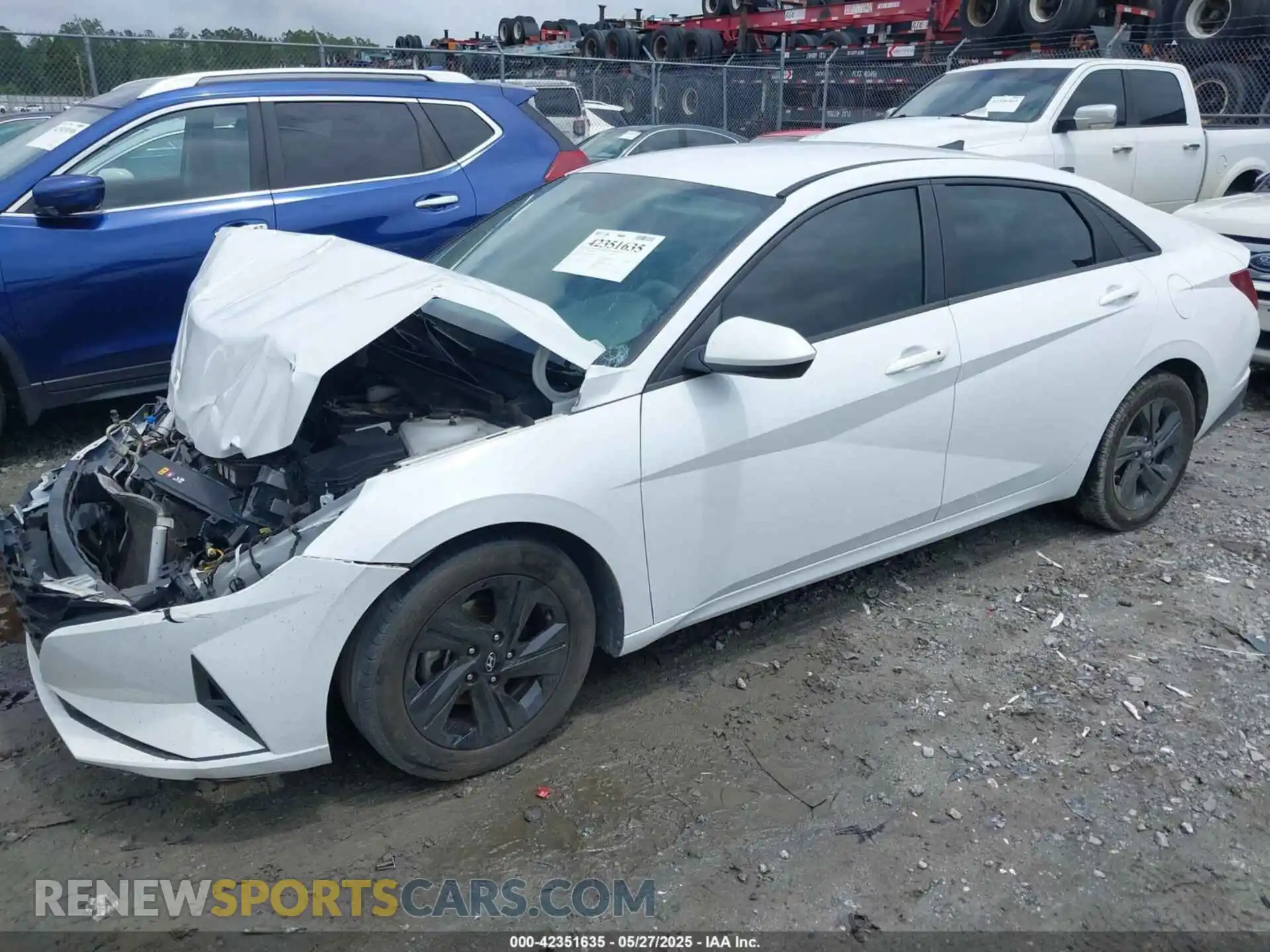 2 Photograph of a damaged car 5NPLM4AG0MH030841 HYUNDAI ELANTRA 2021