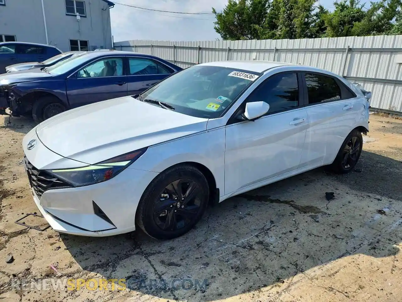 1 Photograph of a damaged car 5NPLM4AG0MH035179 HYUNDAI ELANTRA 2021