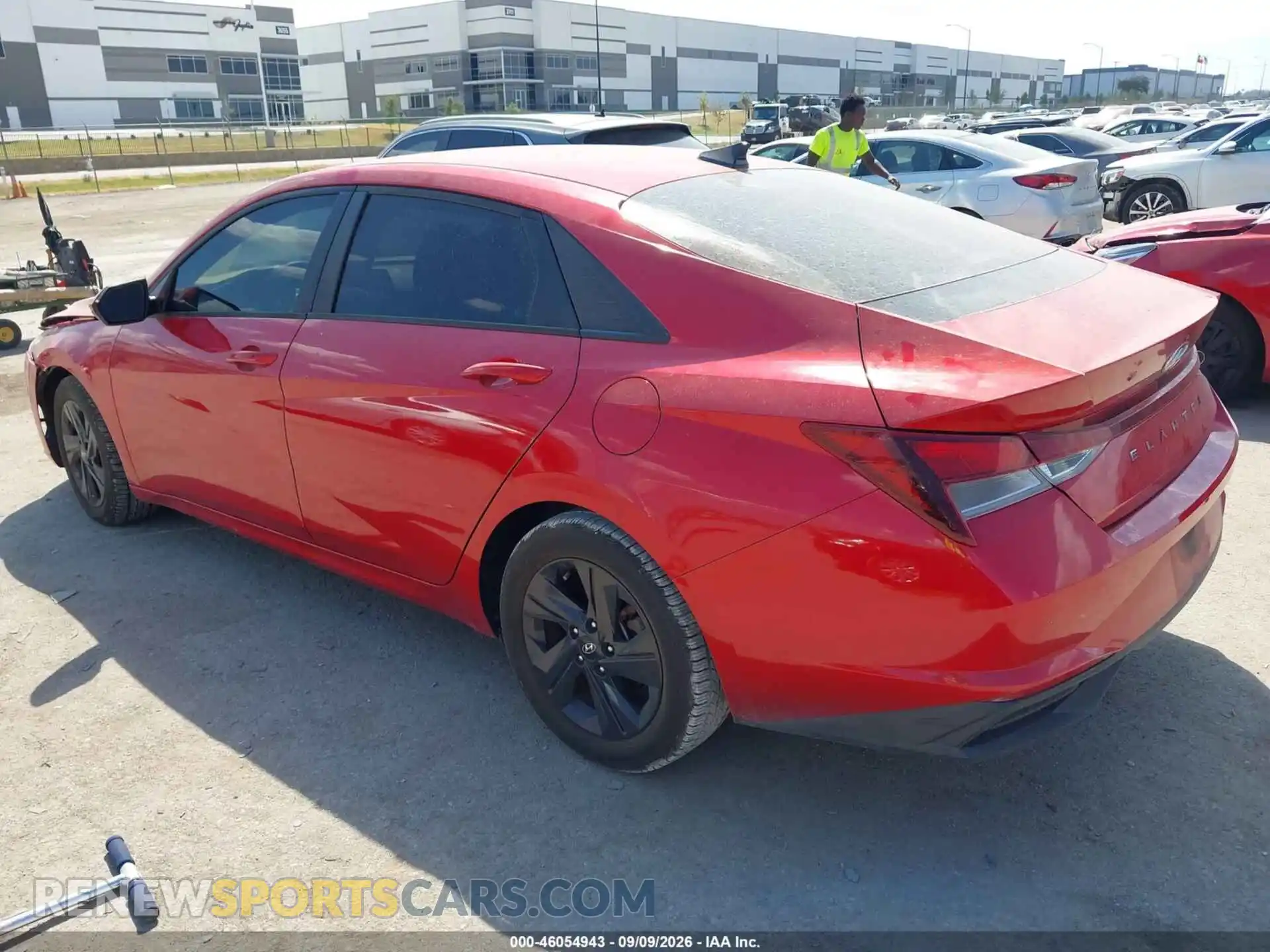 3 fotografías del automóvil dañado 5NPLM4AG1MH006404 HYUNDAI ELANTRA 2021