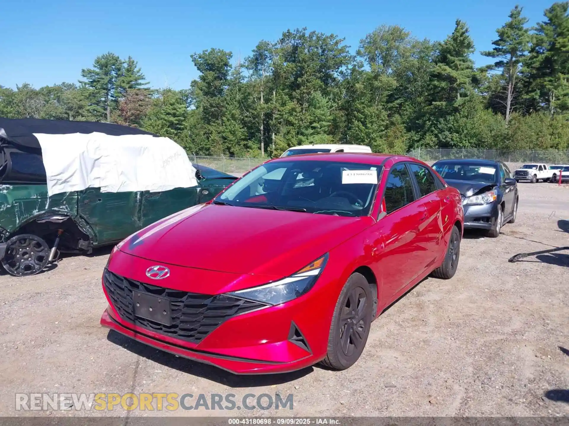 2 fotografías del automóvil dañado 5NPLM4AG1MH007049 HYUNDAI ELANTRA 2021