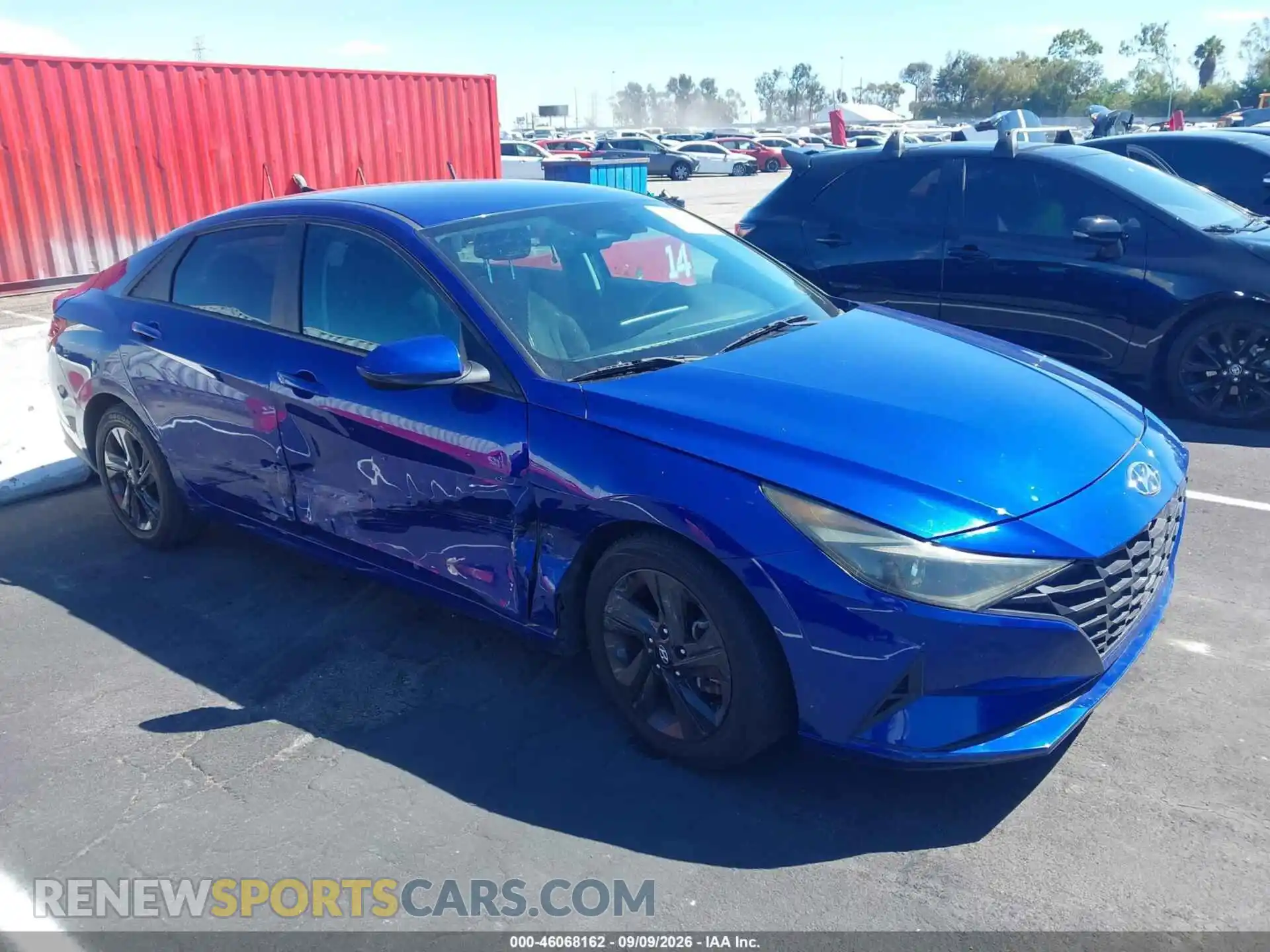 1 Photograph of a damaged car 5NPLM4AG2MH000319 HYUNDAI ELANTRA 2021