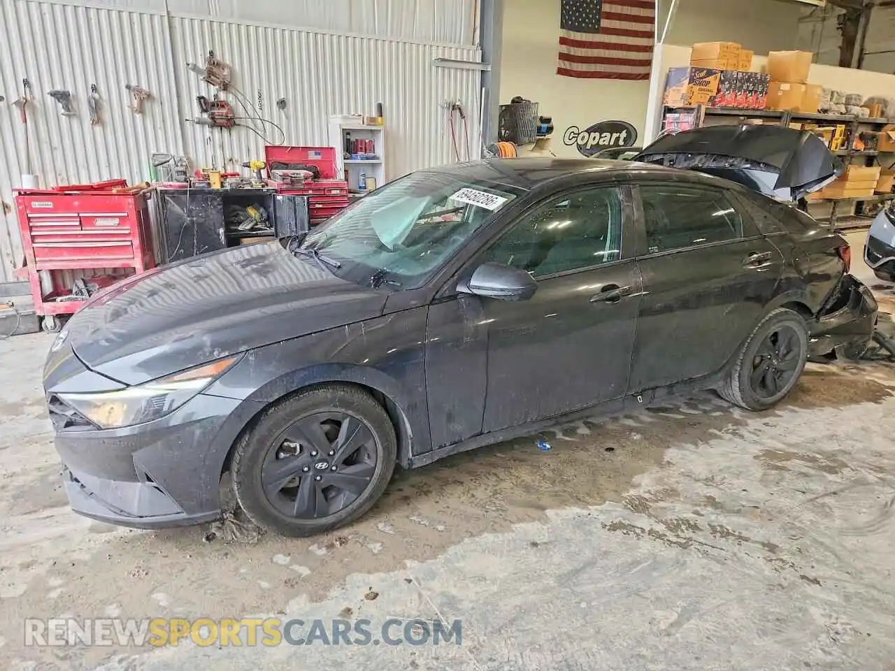 1 Photograph of a damaged car 5NPLM4AG2MH009344 HYUNDAI ELANTRA 2021