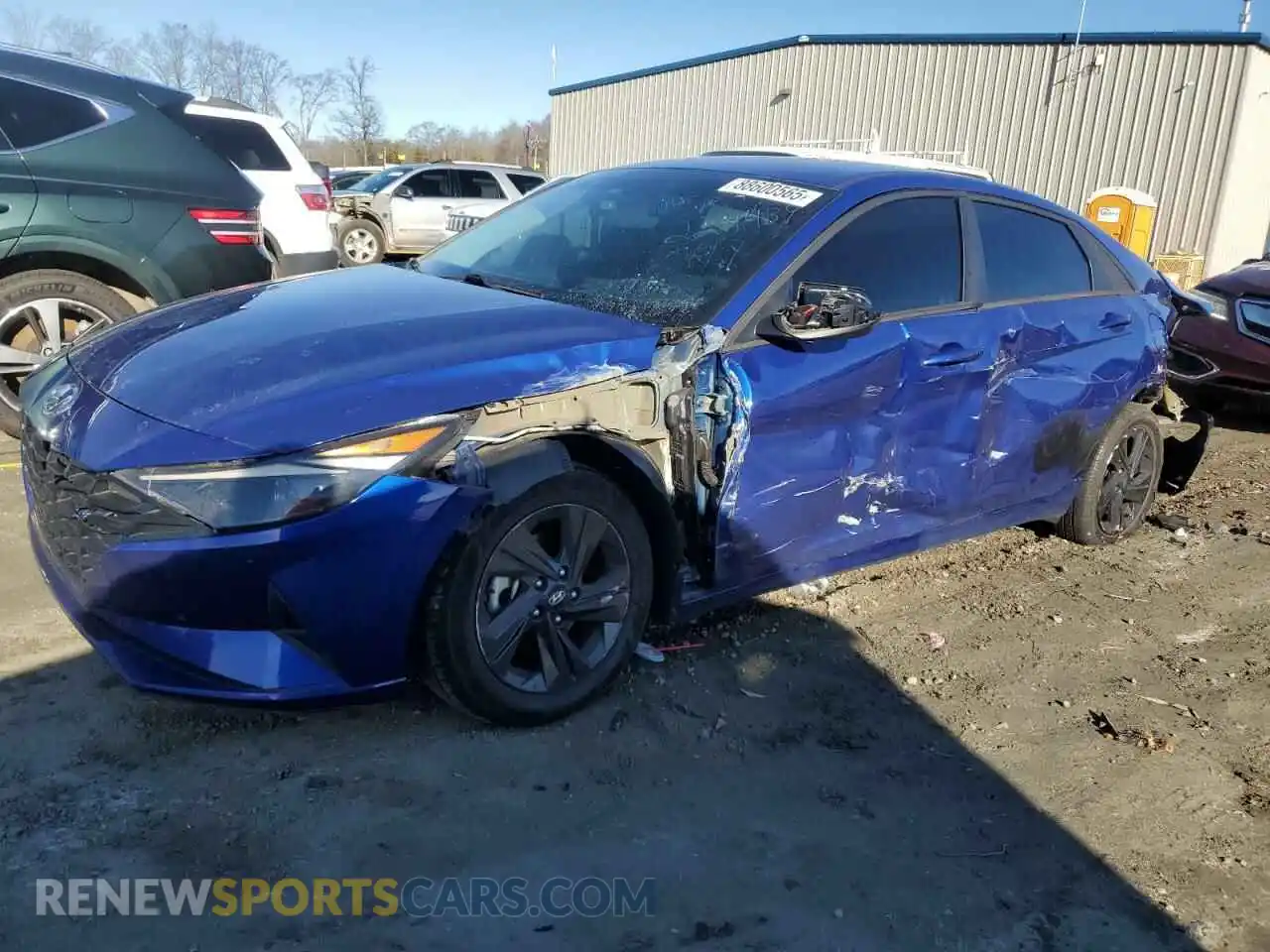 1 Photograph of a damaged car 5NPLM4AG2MH022515 HYUNDAI ELANTRA 2021