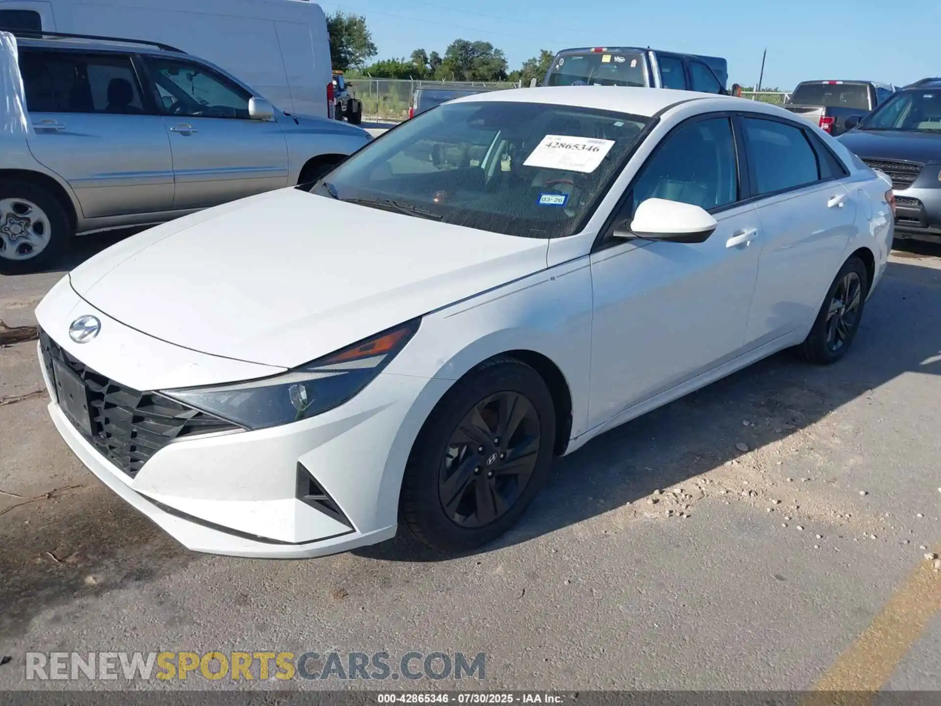 2 Photograph of a damaged car 5NPLM4AG2MH030985 HYUNDAI ELANTRA 2021