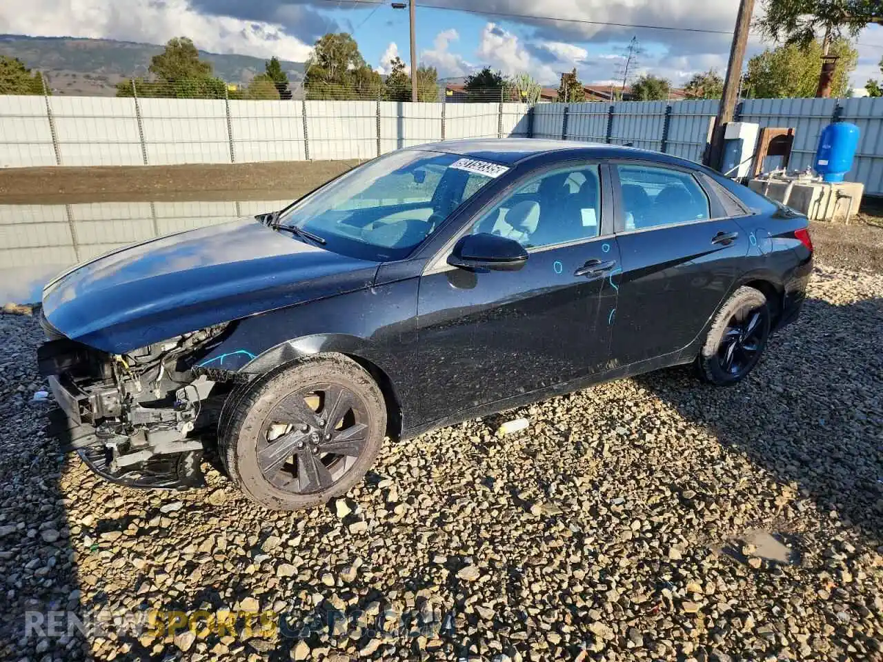 1 Photograph of a damaged car 5NPLM4AG2MH034762 HYUNDAI ELANTRA 2021