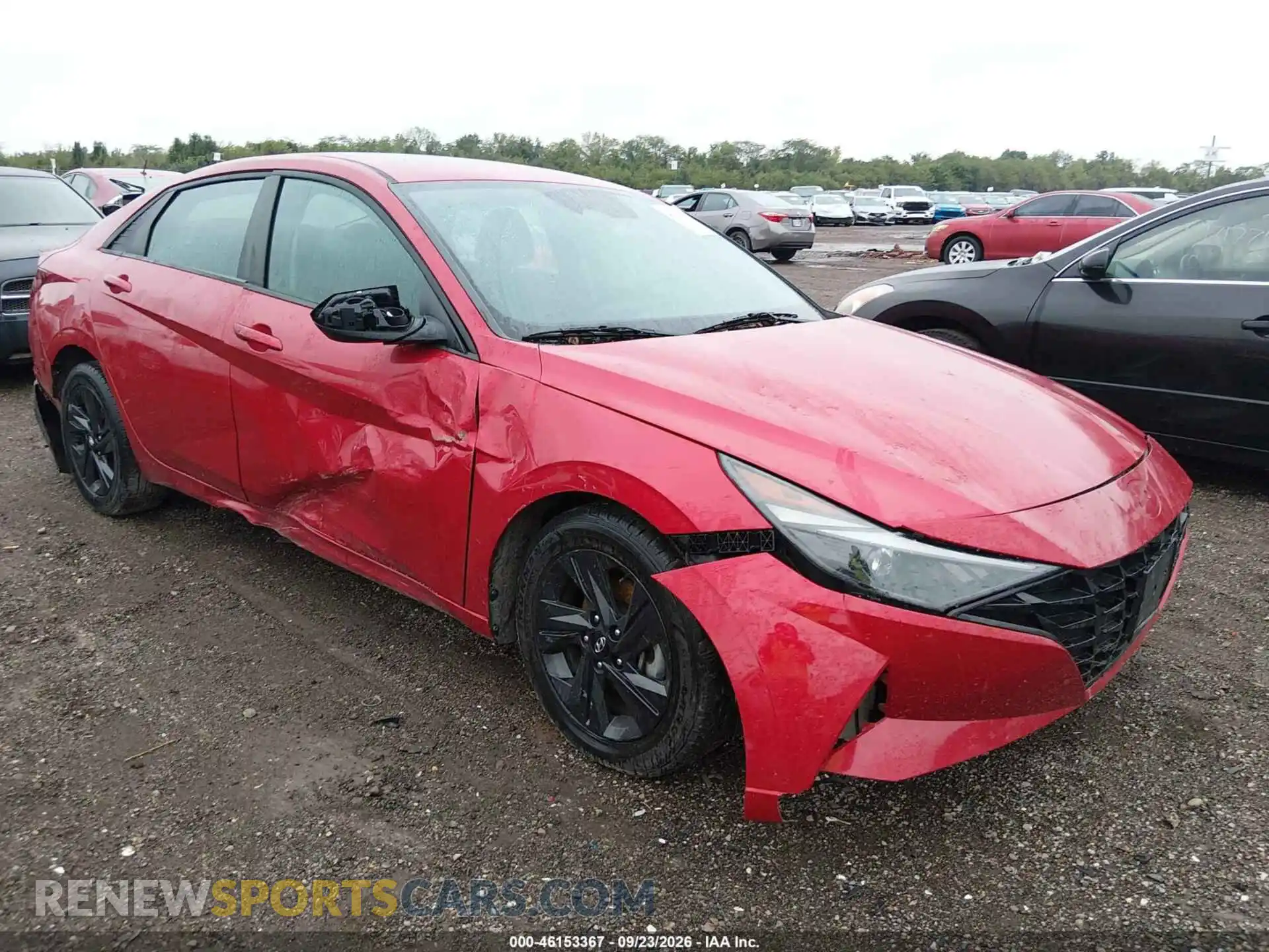 1 Photograph of a damaged car 5NPLM4AG2MH045776 HYUNDAI ELANTRA 2021