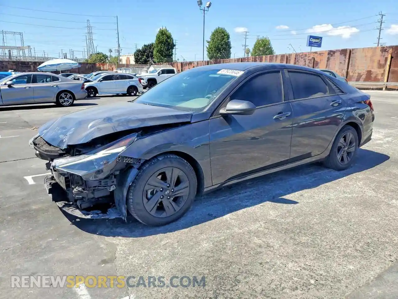 1 Photograph of a damaged car 5NPLM4AG2MH047043 HYUNDAI ELANTRA 2021