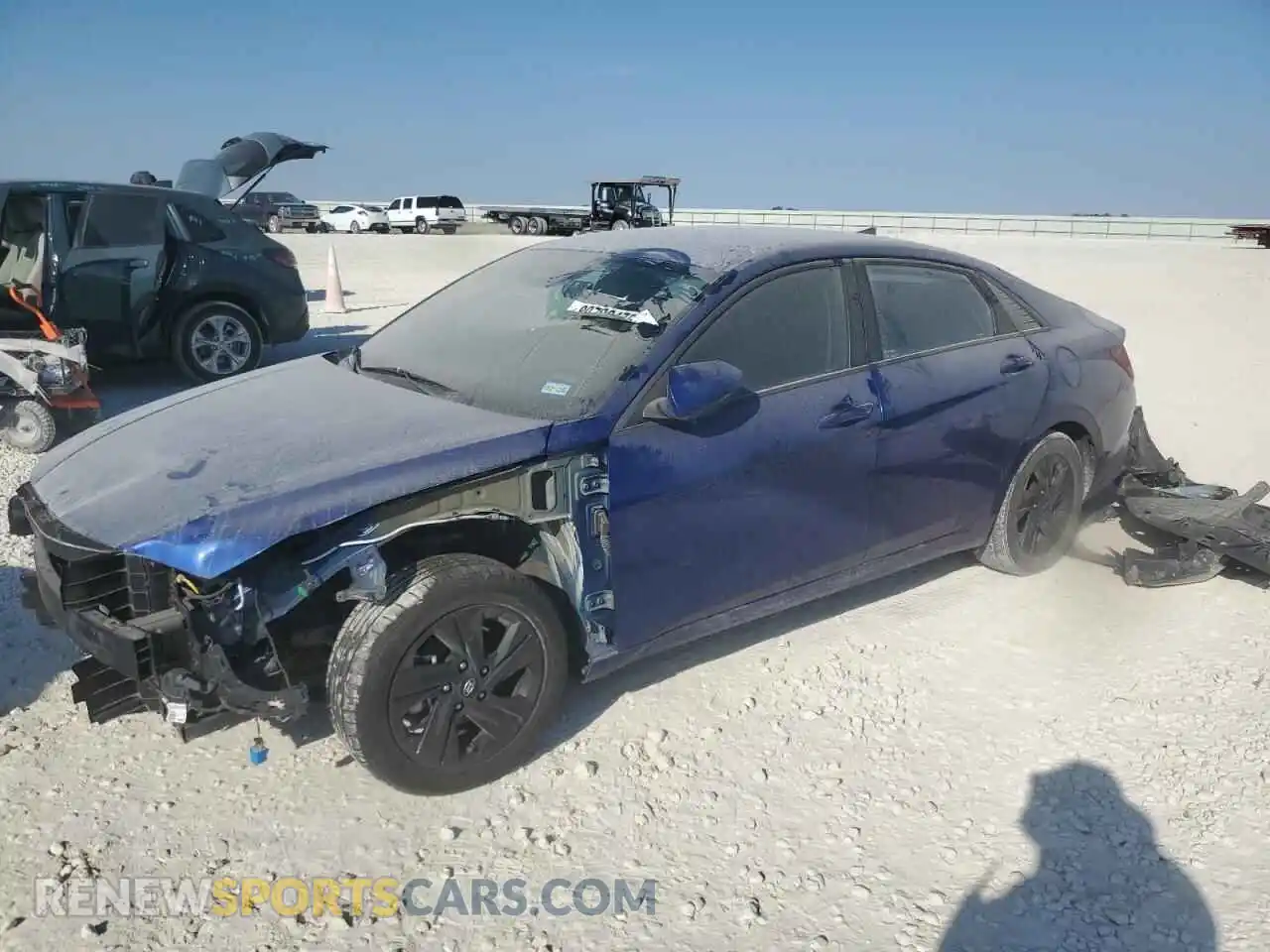 1 Photograph of a damaged car 5NPLM4AG3MH009143 HYUNDAI ELANTRA 2021
