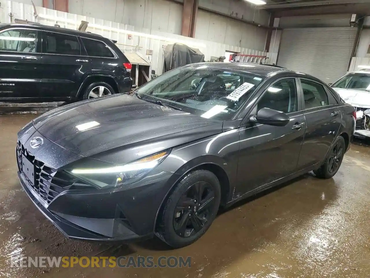 1 Photograph of a damaged car 5NPLM4AG3MH009787 HYUNDAI ELANTRA 2021