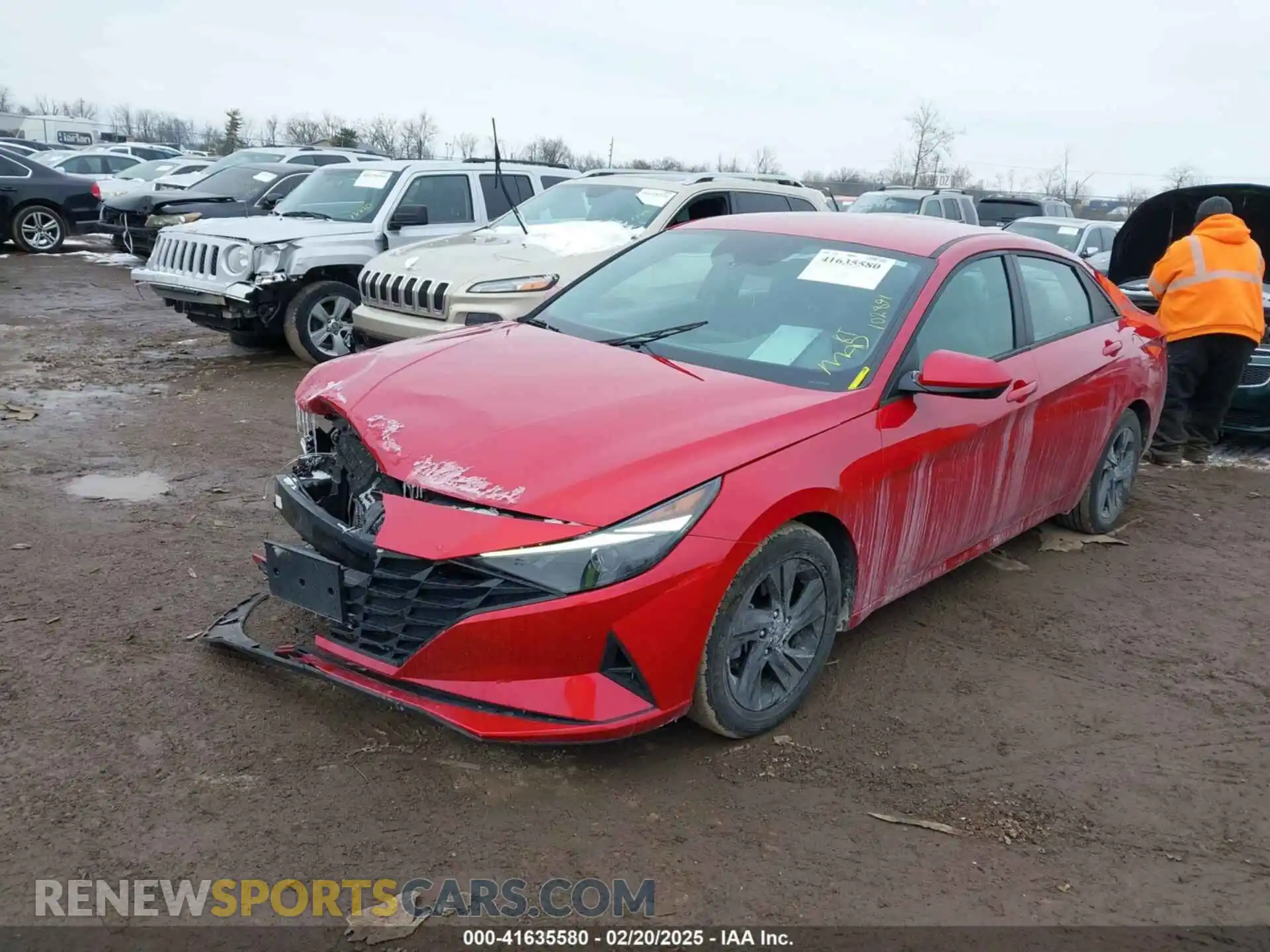 2 Photograph of a damaged car 5NPLM4AG3MH021194 HYUNDAI ELANTRA 2021