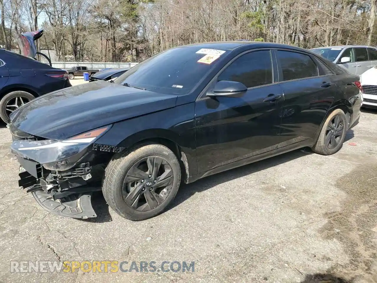 1 Photograph of a damaged car 5NPLM4AG3MH021647 HYUNDAI ELANTRA 2021