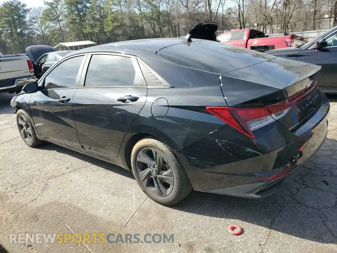 2 Photograph of a damaged car 5NPLM4AG3MH021647 HYUNDAI ELANTRA 2021