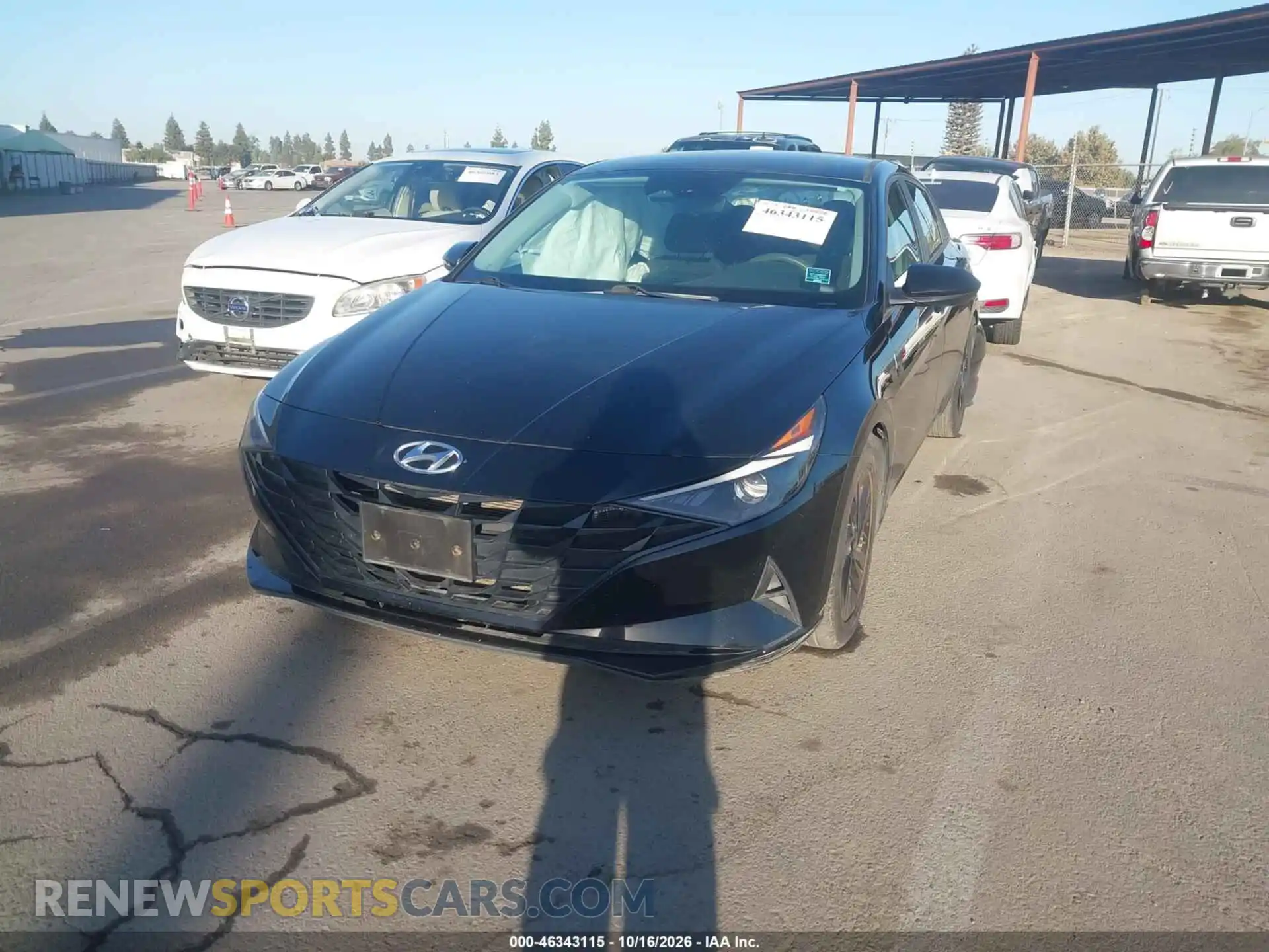 2 fotografías del automóvil dañado 5NPLM4AG3MH051859 HYUNDAI ELANTRA 2021