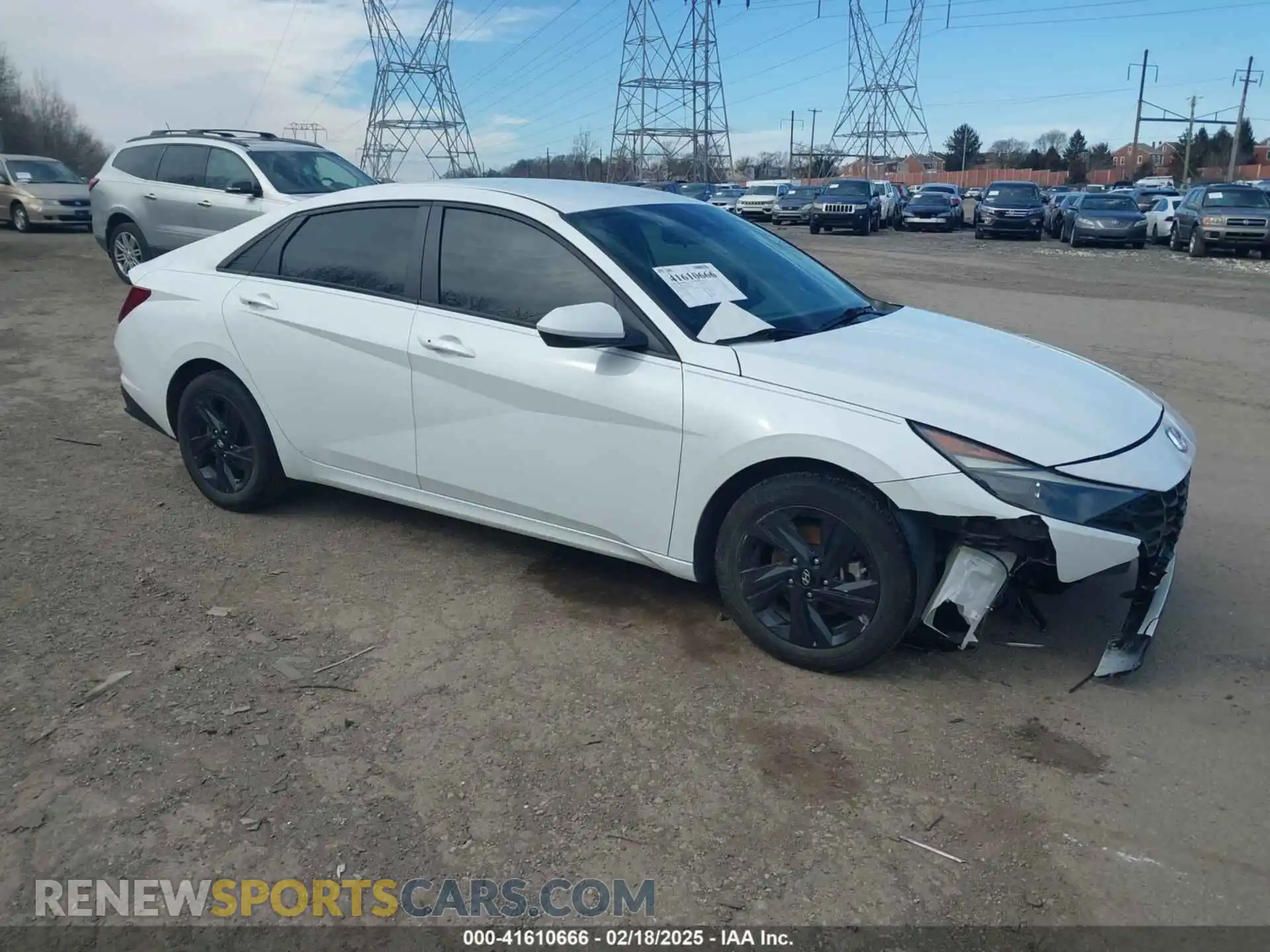 1 Photograph of a damaged car 5NPLM4AG4MH004808 HYUNDAI ELANTRA 2021