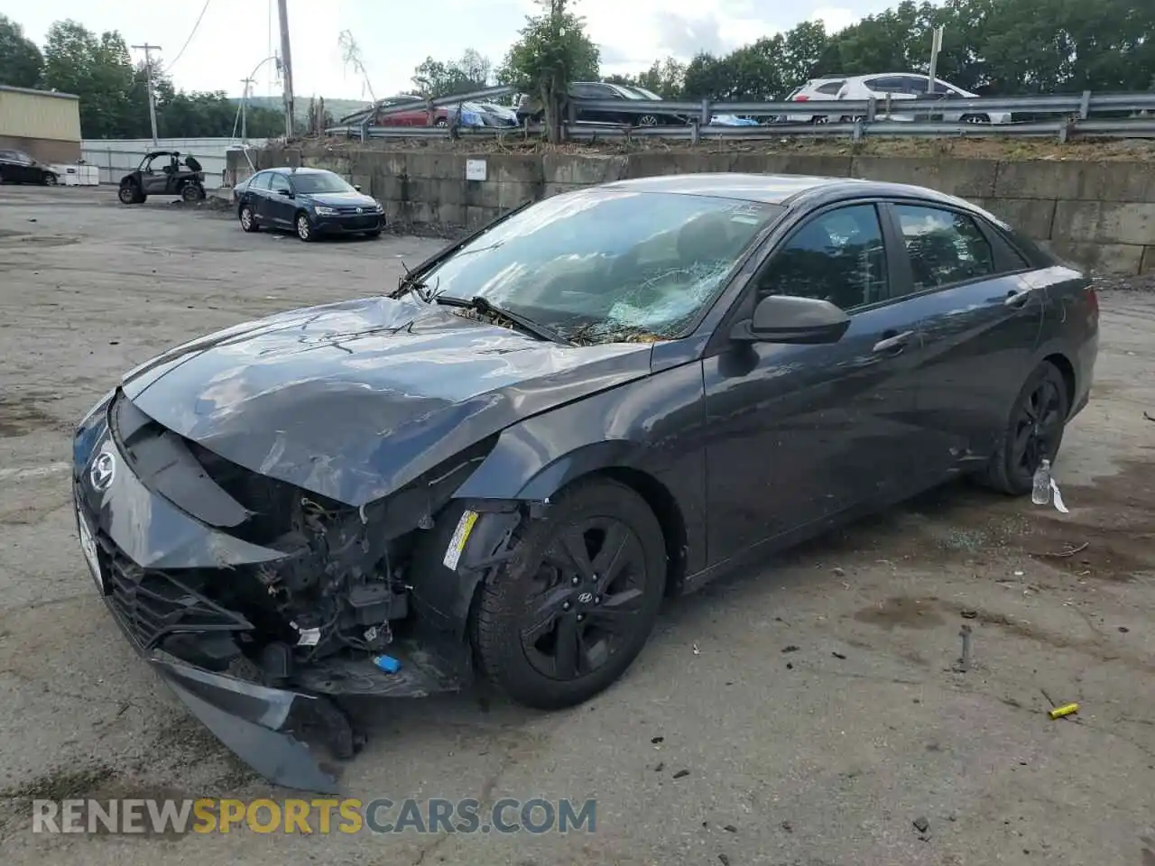 1 Photograph of a damaged car 5NPLM4AG4MH008213 HYUNDAI ELANTRA 2021
