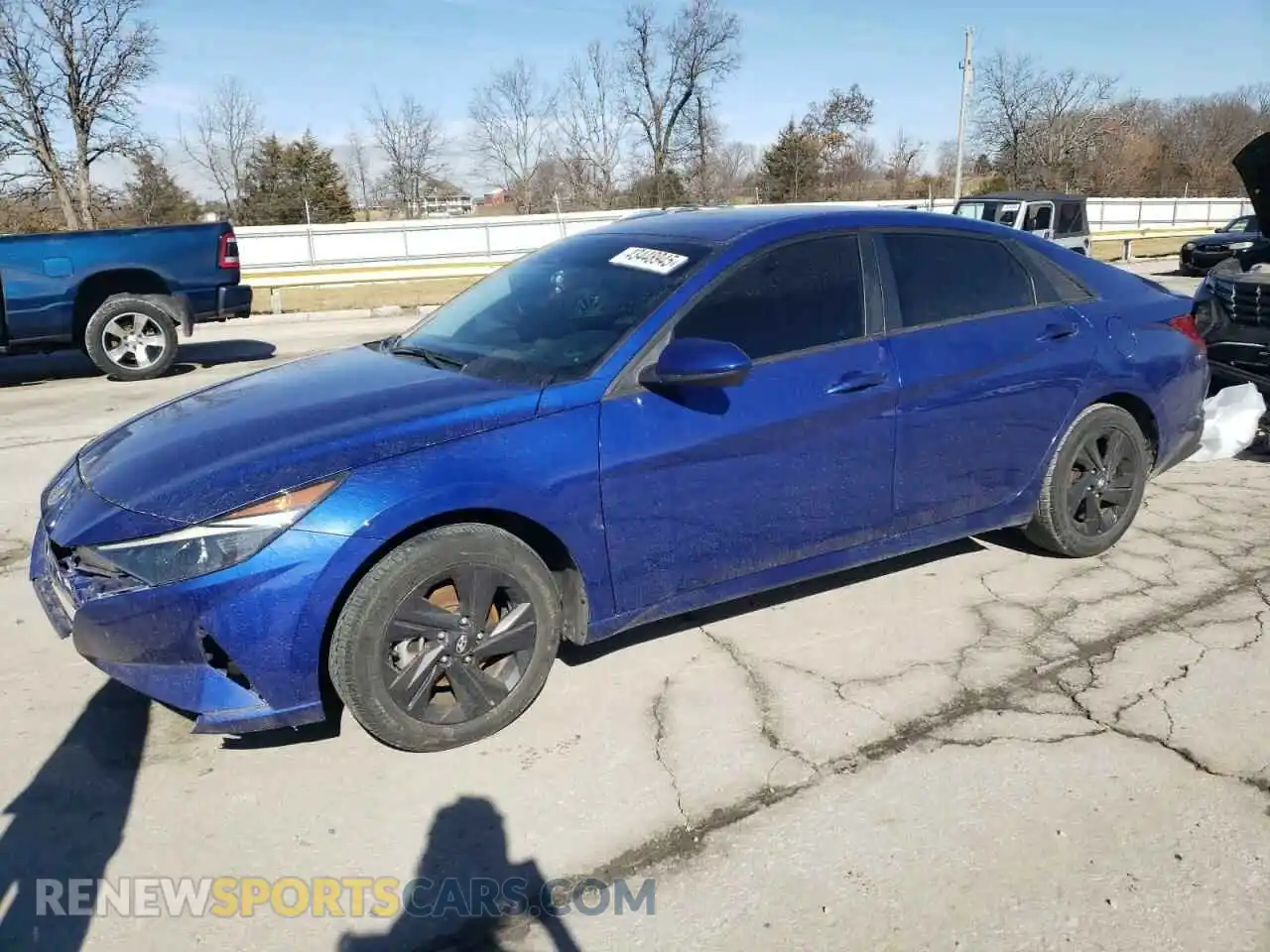 1 Photograph of a damaged car 5NPLM4AG4MH009569 HYUNDAI ELANTRA 2021