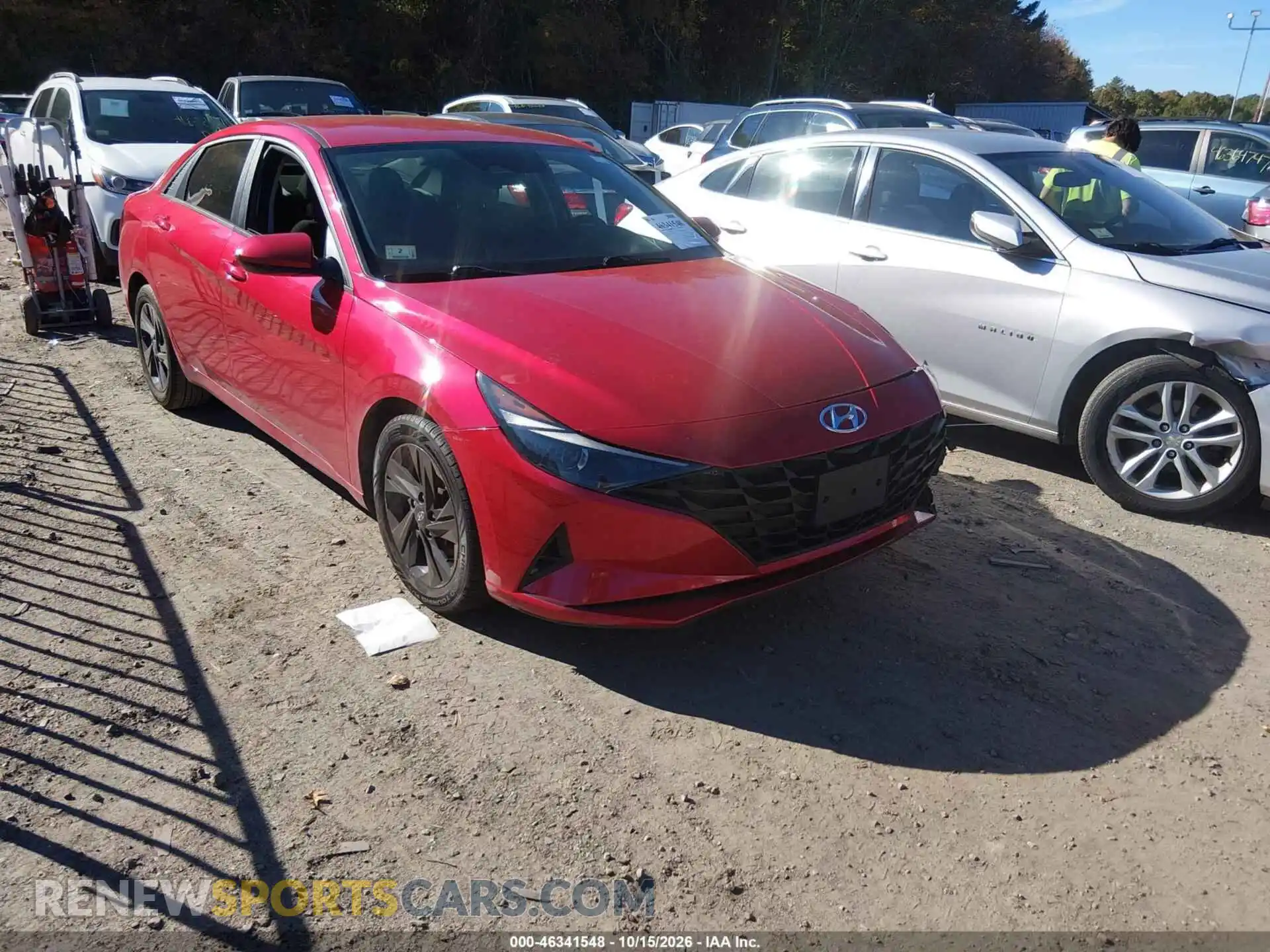 1 Photograph of a damaged car 5NPLM4AG4MH018434 HYUNDAI ELANTRA 2021
