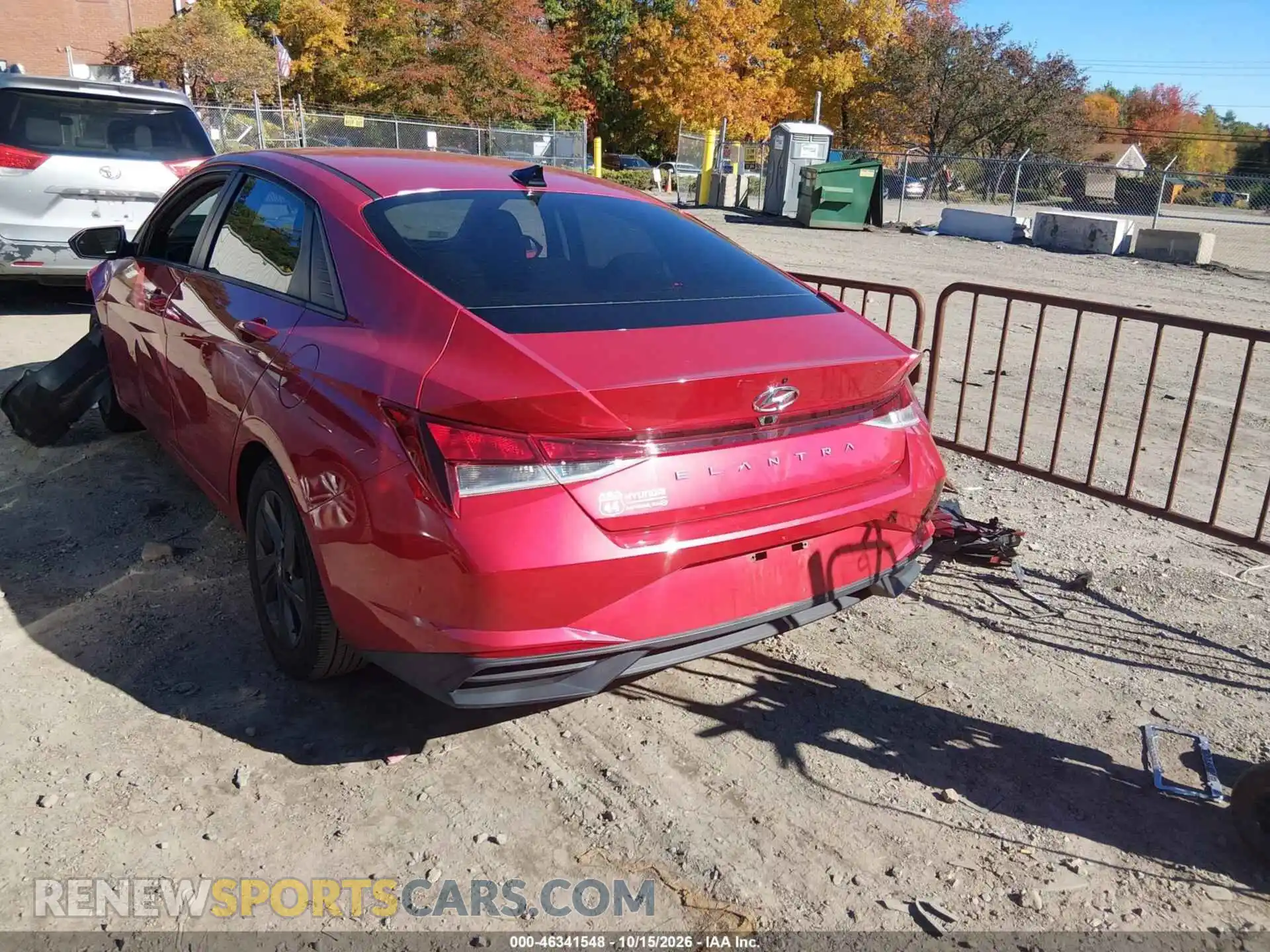 3 Photograph of a damaged car 5NPLM4AG4MH018434 HYUNDAI ELANTRA 2021