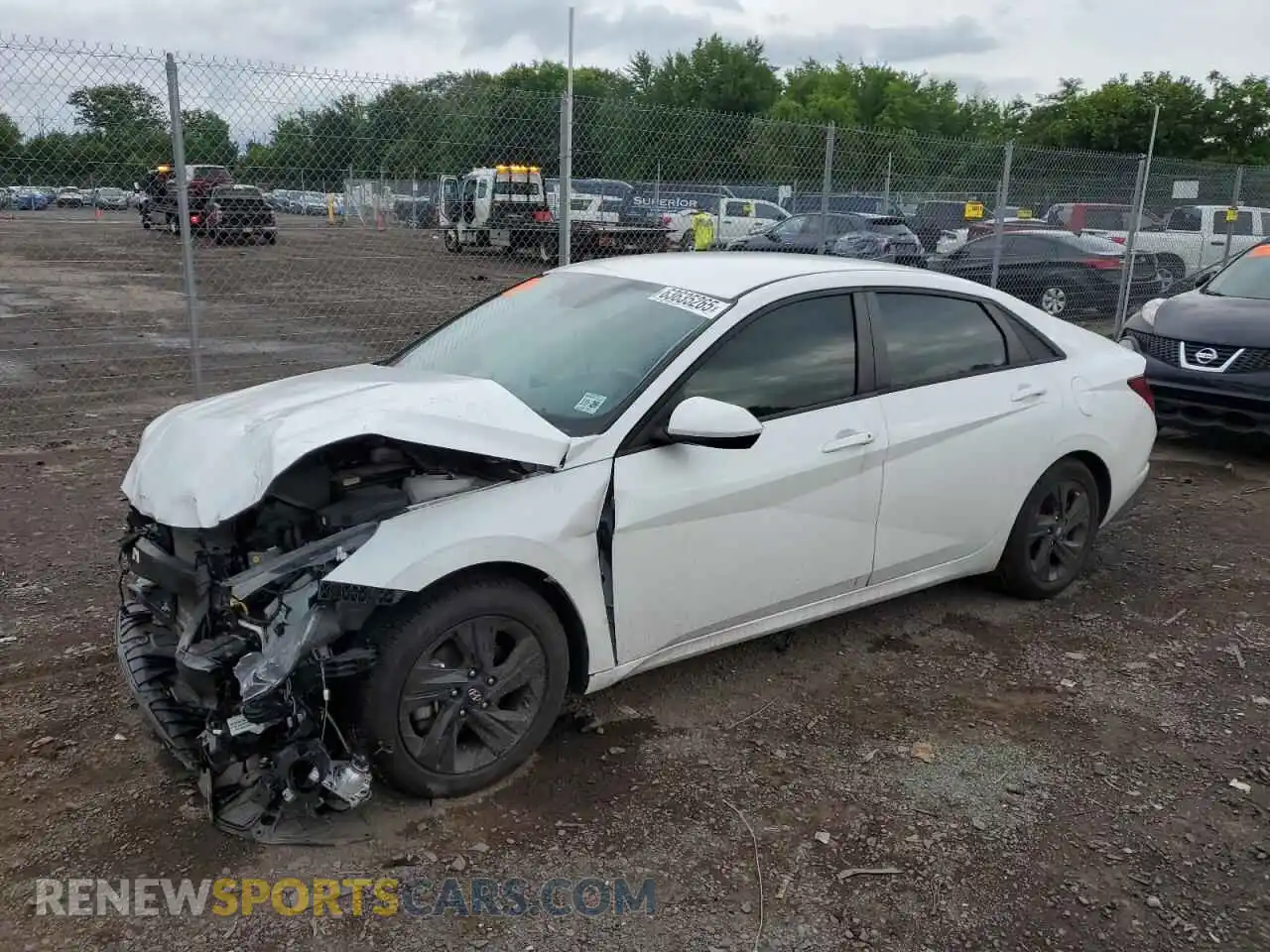 1 Photograph of a damaged car 5NPLM4AG4MH039610 HYUNDAI ELANTRA 2021