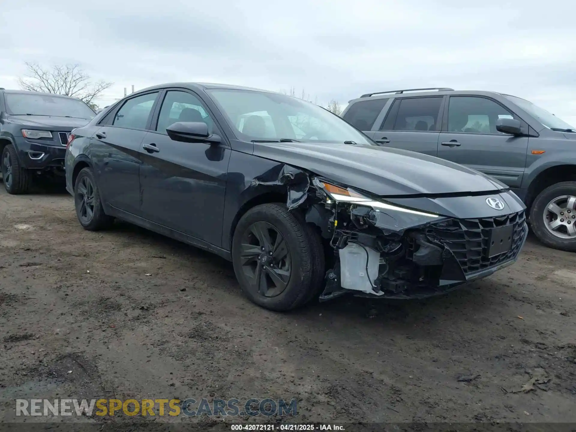 1 Photograph of a damaged car 5NPLM4AG4MH047559 HYUNDAI ELANTRA 2021