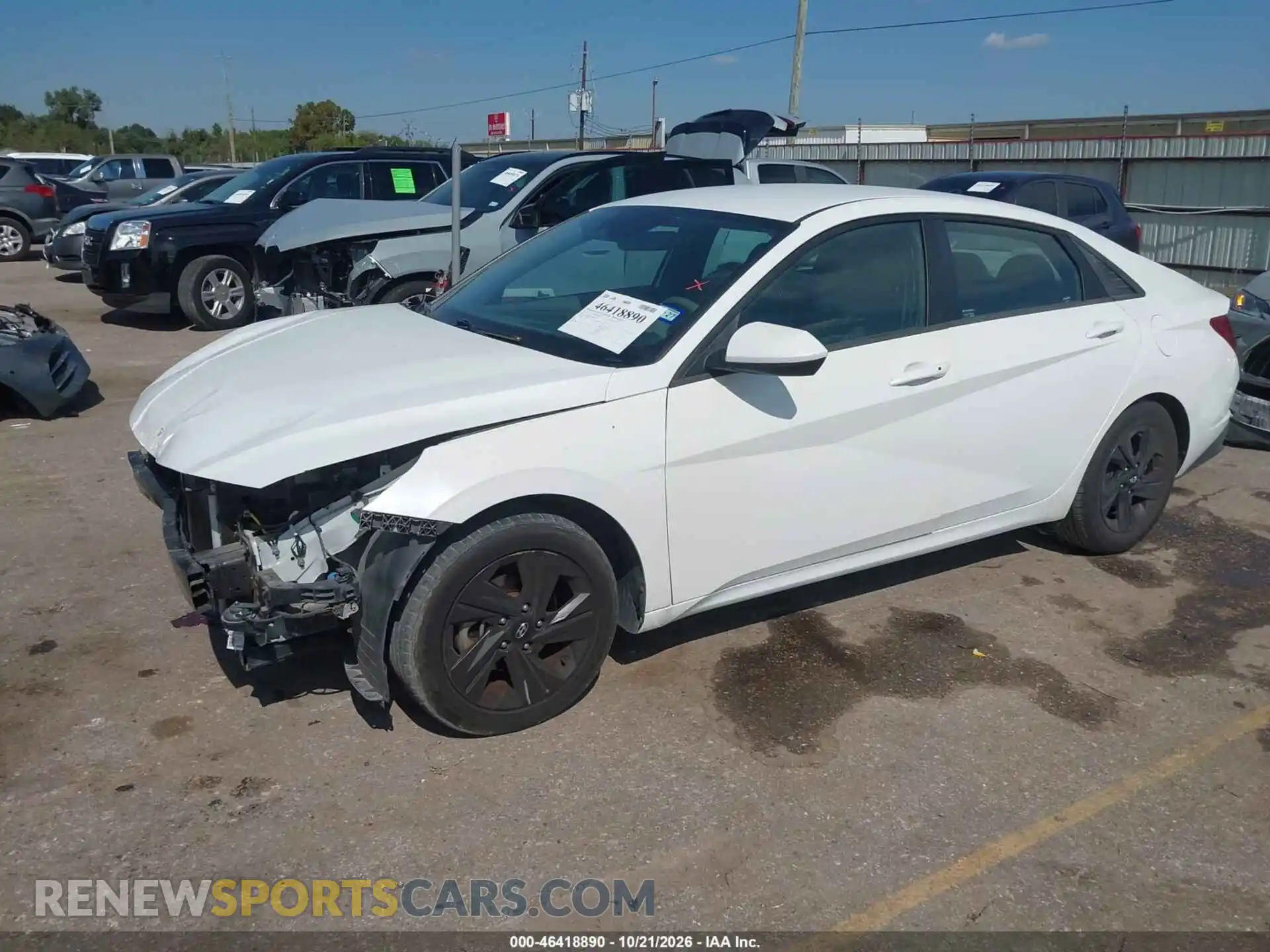 2 fotografías del automóvil dañado 5NPLM4AG4MH051255 HYUNDAI ELANTRA 2021