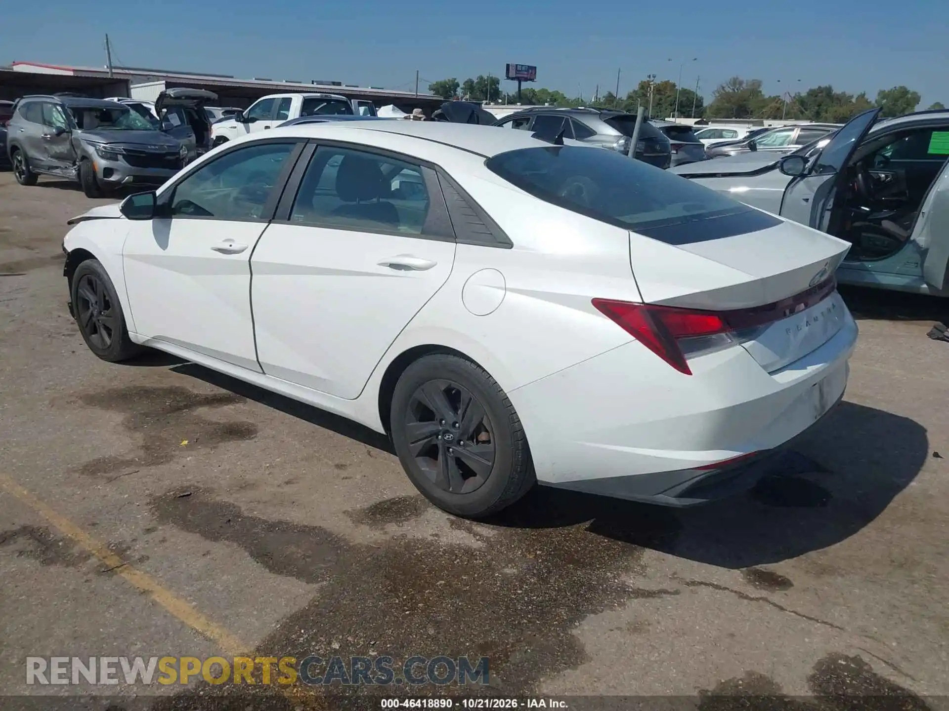 3 fotografías del automóvil dañado 5NPLM4AG4MH051255 HYUNDAI ELANTRA 2021