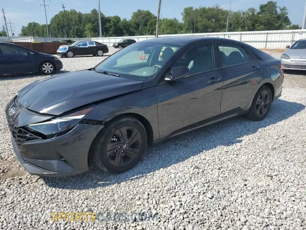1 Photograph of a damaged car 5NPLM4AG5MH026266 HYUNDAI ELANTRA 2021