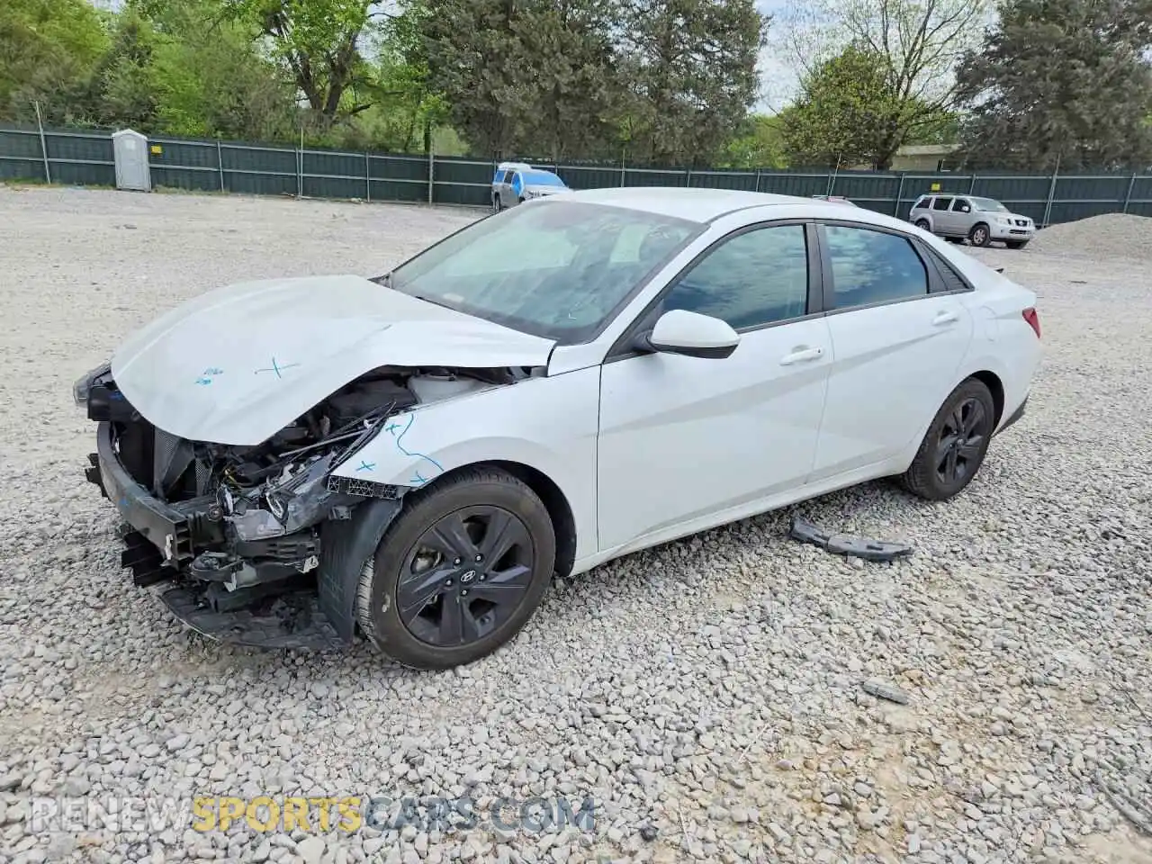 1 Photograph of a damaged car 5NPLM4AG5MH026283 HYUNDAI ELANTRA 2021