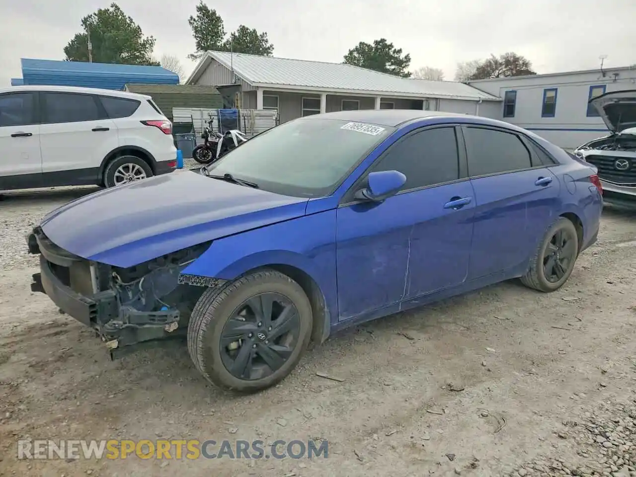 1 Photograph of a damaged car 5NPLM4AG5MH038935 HYUNDAI ELANTRA 2021
