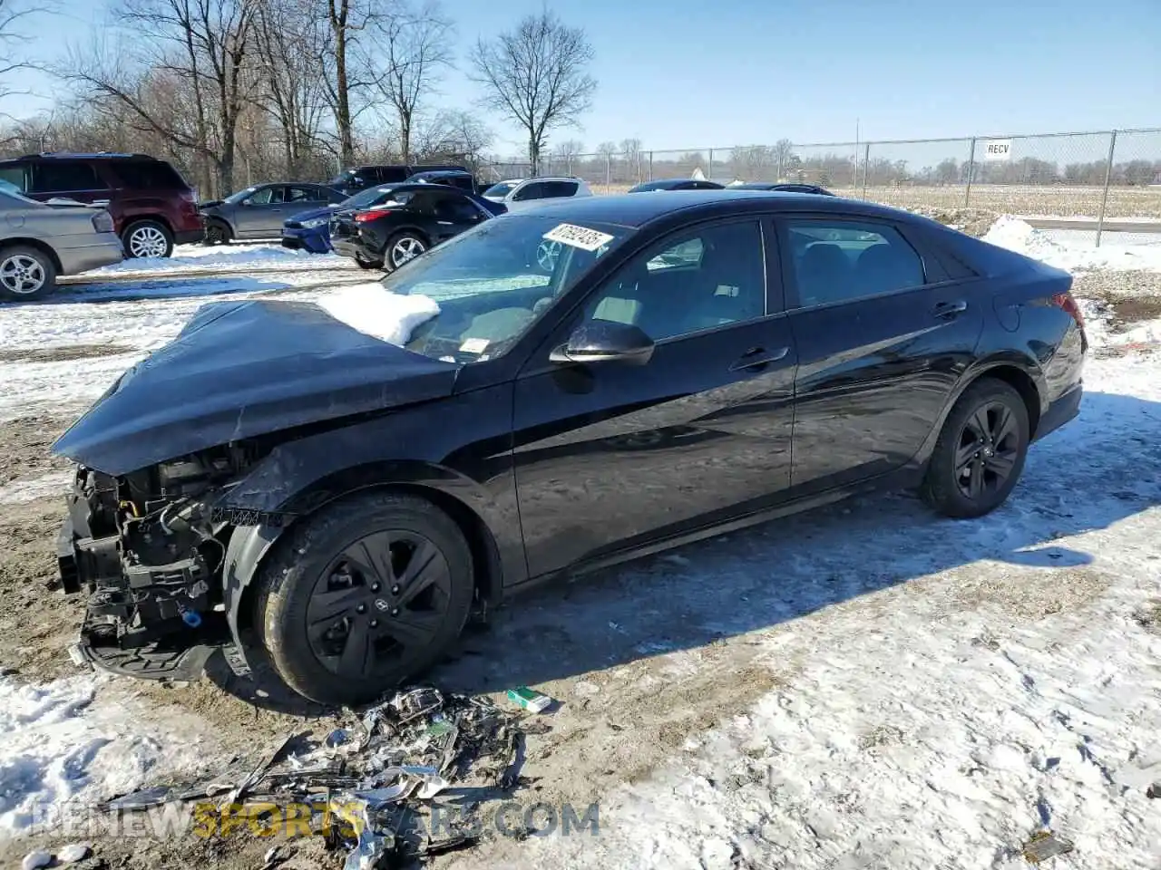 1 Photograph of a damaged car 5NPLM4AG5MH040636 HYUNDAI ELANTRA 2021