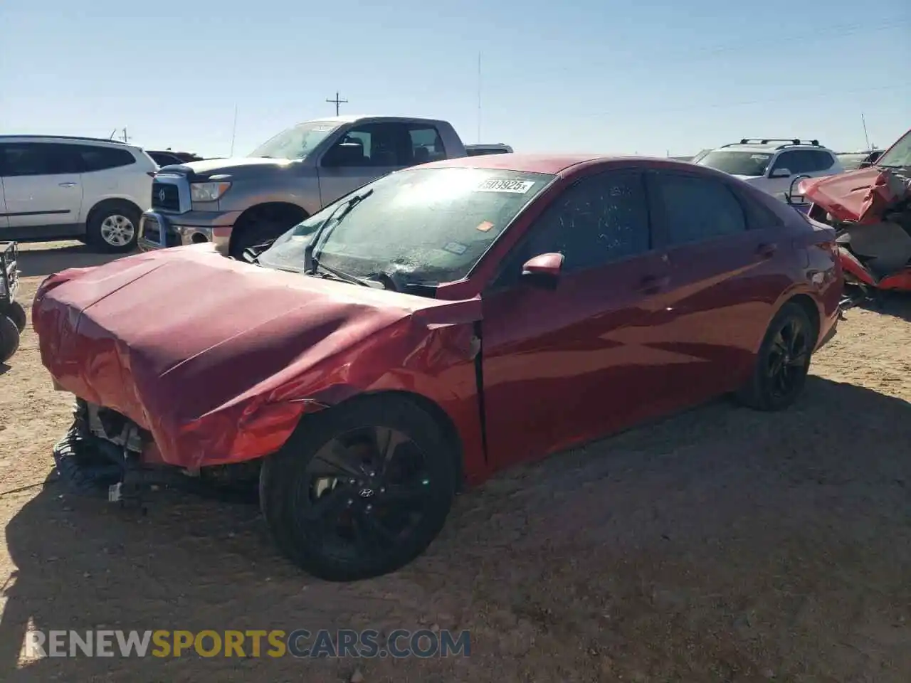 1 Photograph of a damaged car 5NPLM4AG5MH044136 HYUNDAI ELANTRA 2021