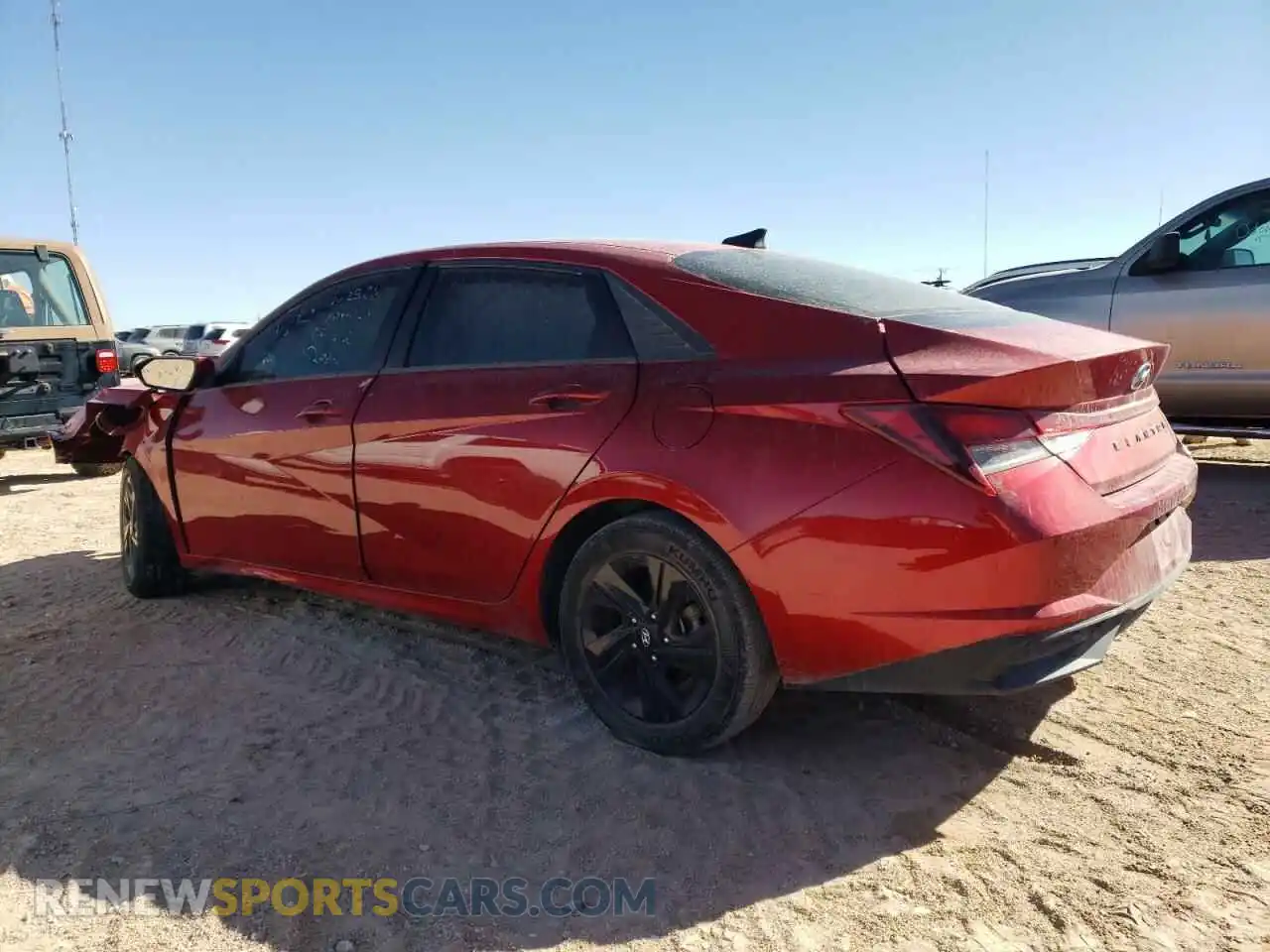 2 Photograph of a damaged car 5NPLM4AG5MH044136 HYUNDAI ELANTRA 2021