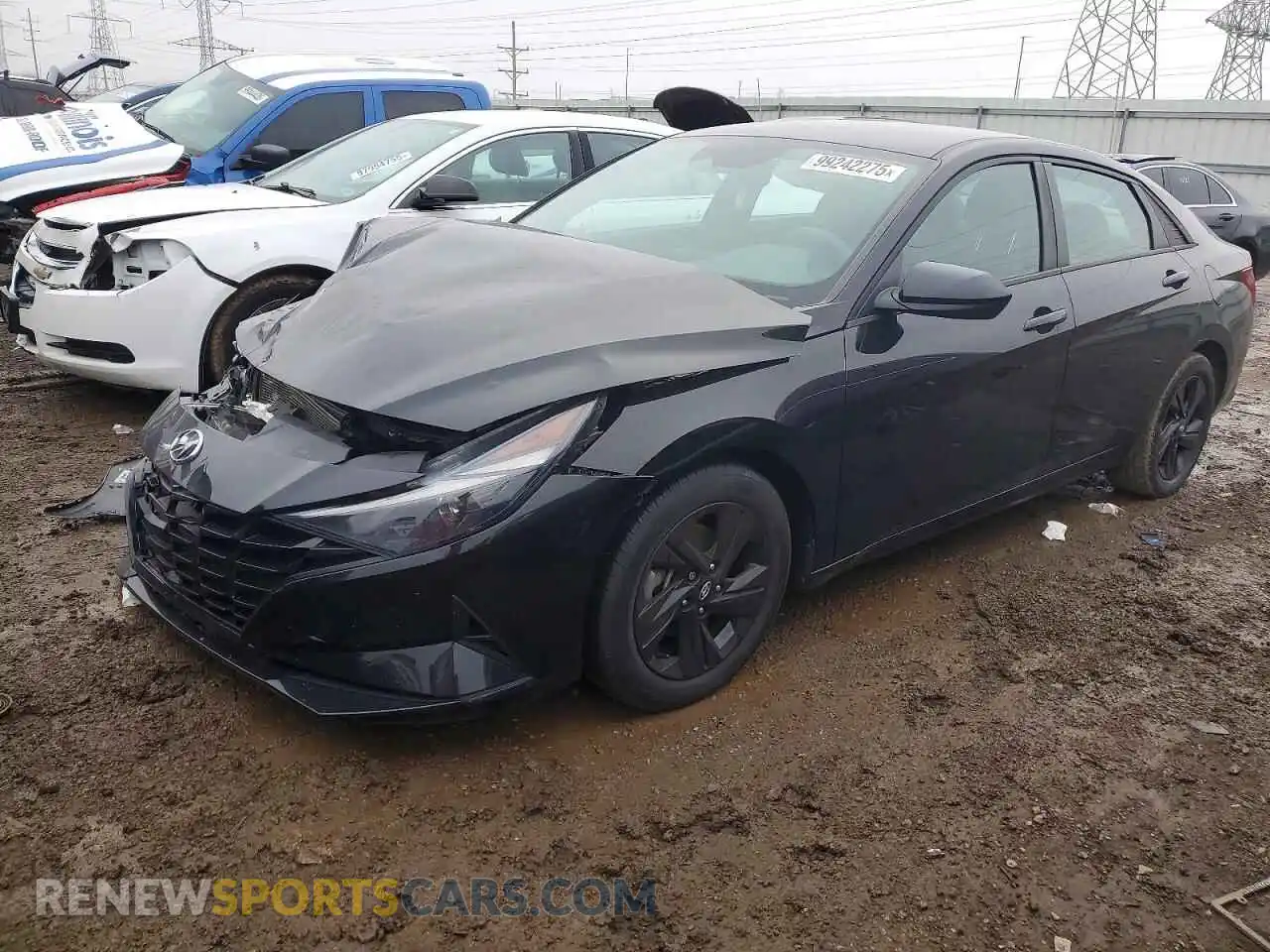 1 Photograph of a damaged car 5NPLM4AG5MH048798 HYUNDAI ELANTRA 2021
