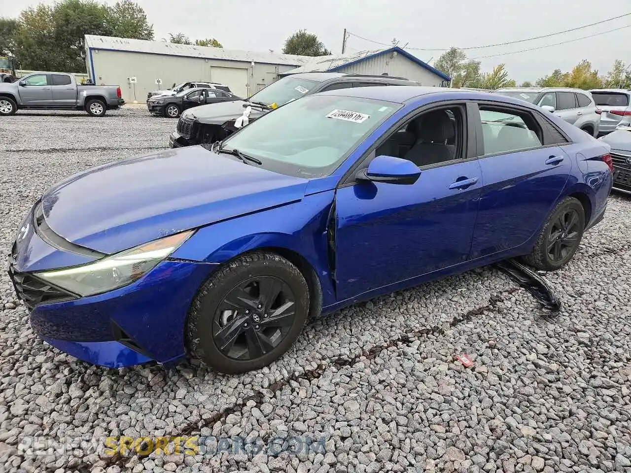 1 Photograph of a damaged car 5NPLM4AG6MH003787 HYUNDAI ELANTRA 2021