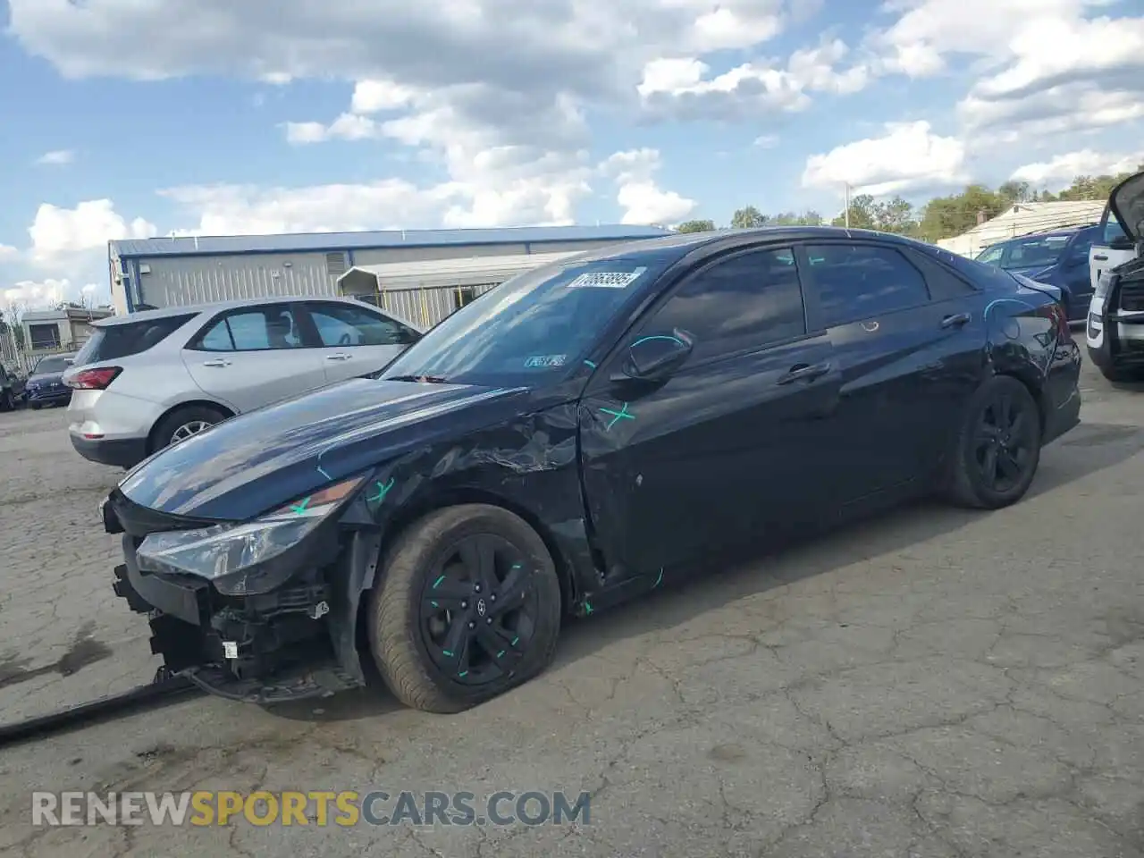 1 Photograph of a damaged car 5NPLM4AG6MH013476 HYUNDAI ELANTRA 2021