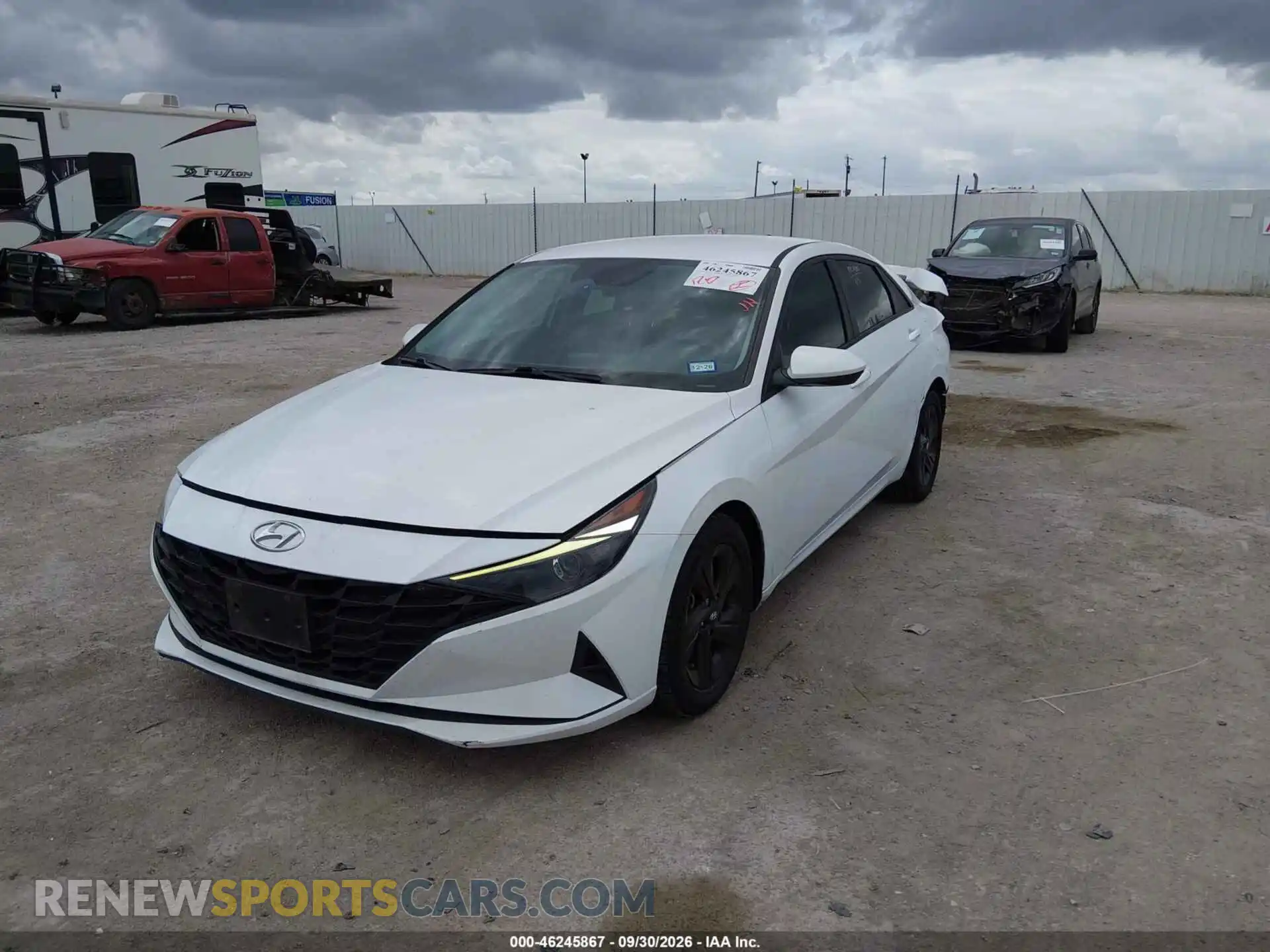 2 Photograph of a damaged car 5NPLM4AG6MH022209 HYUNDAI ELANTRA 2021