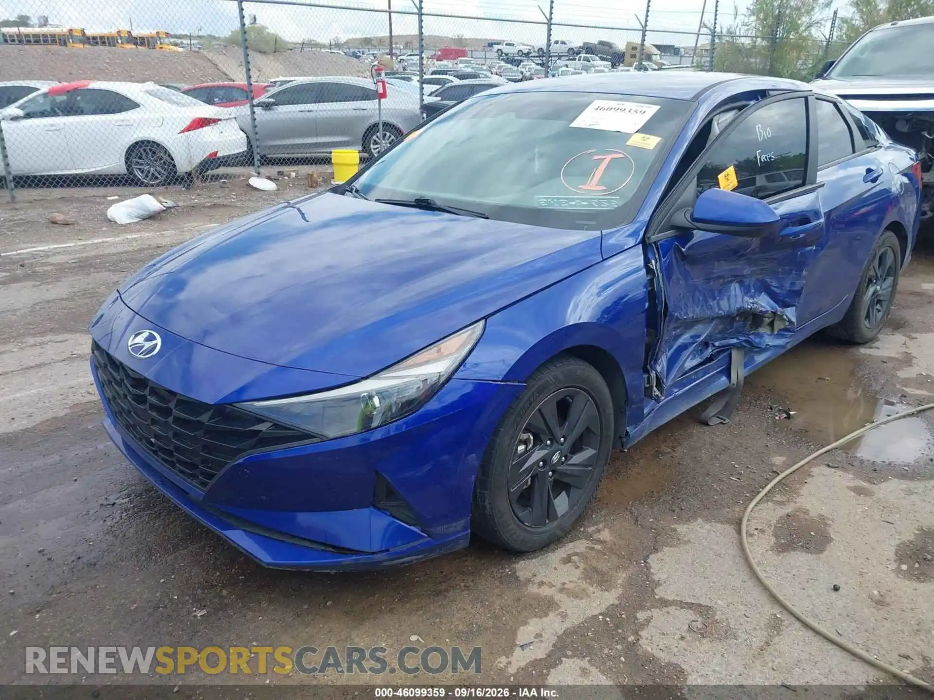 2 Photograph of a damaged car 5NPLM4AG6MH026311 HYUNDAI ELANTRA 2021