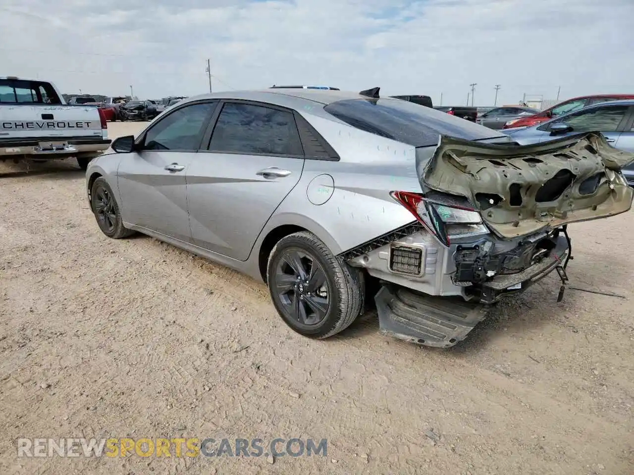 2 fotografías del automóvil dañado 5NPLM4AG6MH039320 HYUNDAI ELANTRA 2021