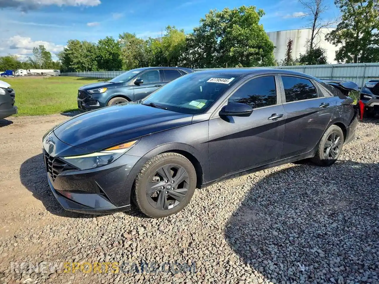 1 Photograph of a damaged car 5NPLM4AG6MH044260 HYUNDAI ELANTRA 2021