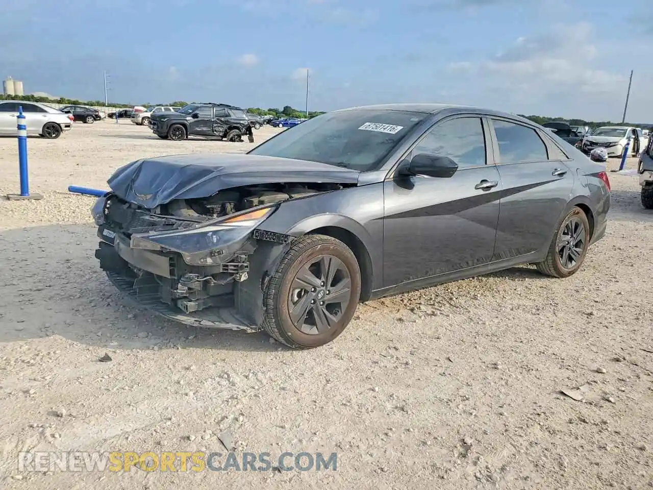 1 Photograph of a damaged car 5NPLM4AG7MH004382 HYUNDAI ELANTRA 2021