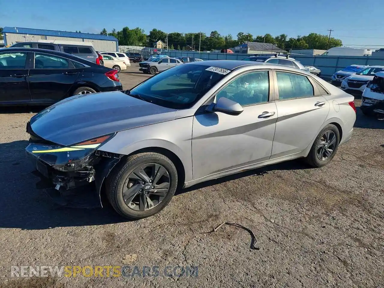 1 Photograph of a damaged car 5NPLM4AG7MH009551 HYUNDAI ELANTRA 2021