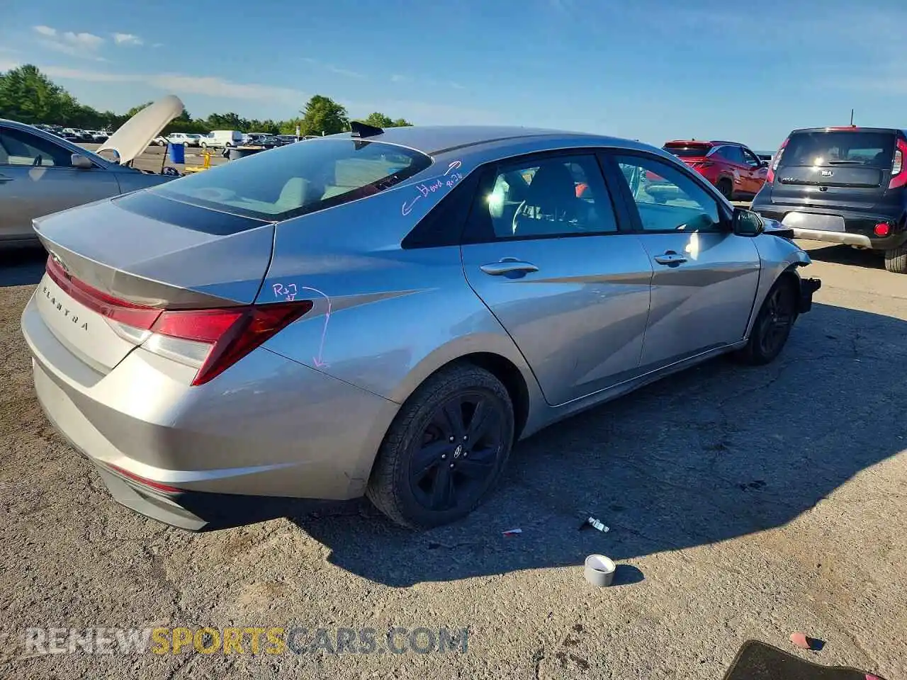3 Photograph of a damaged car 5NPLM4AG7MH009551 HYUNDAI ELANTRA 2021
