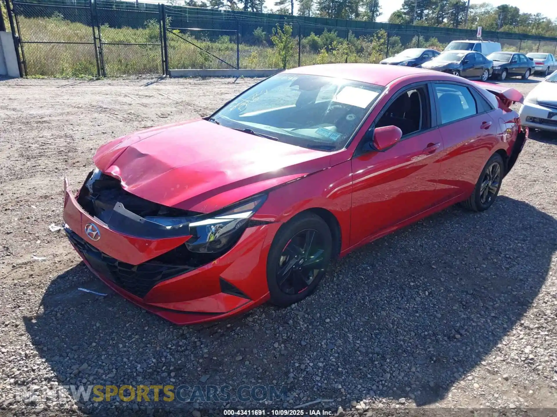 2 Photograph of a damaged car 5NPLM4AG7MH010411 HYUNDAI ELANTRA 2021